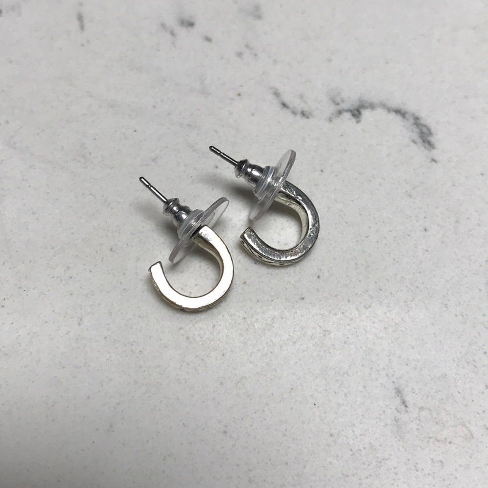 Small Silver Hoops - Picture 2 of 4